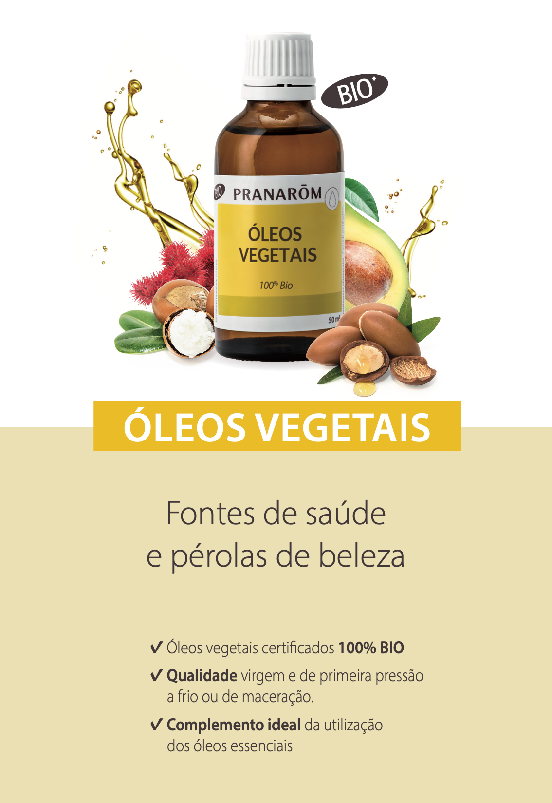 Óleo Vegetal Macadâmia | Macadamia integrifolia | BIO | 50ml