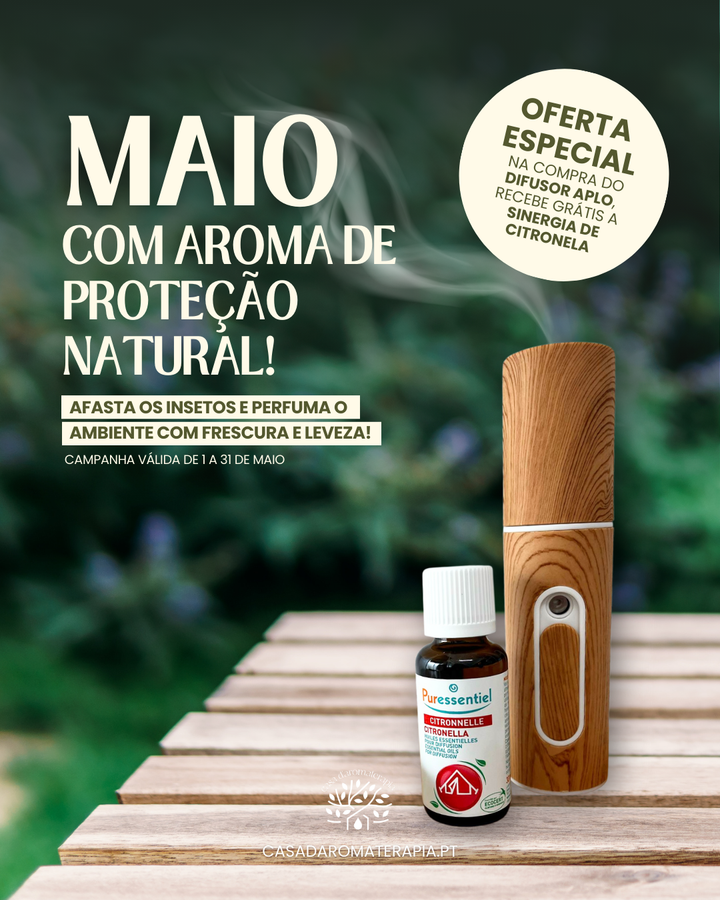 Difusor Portátil APLO + Sinergia Citronella OFERTA