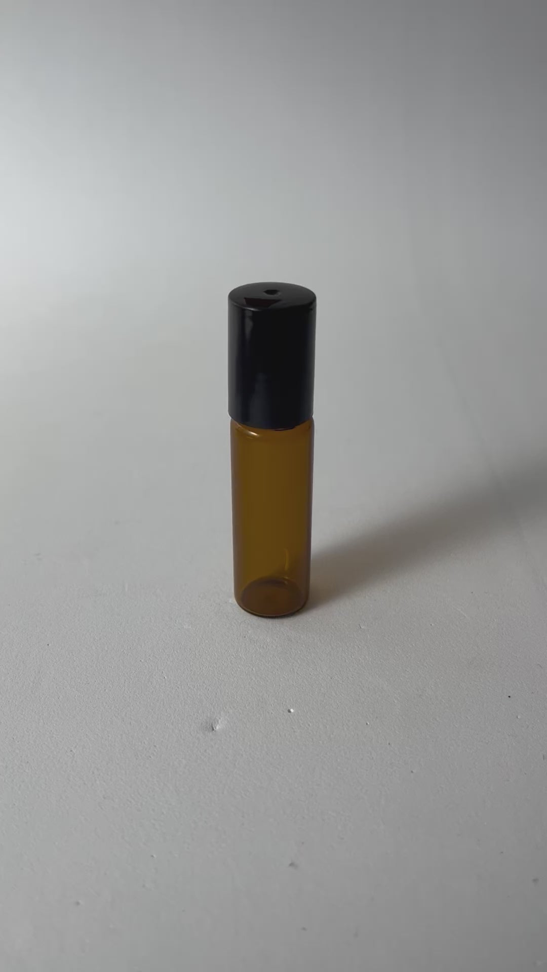 Frasco roll-on 5ml vidro ambar (esfera inox)