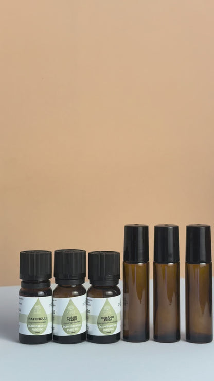 Trio Momentos a Dois | Kit para a Intimidade (Ylang-Ylang + Patchouli + Gerânio Rosa + ofertas)