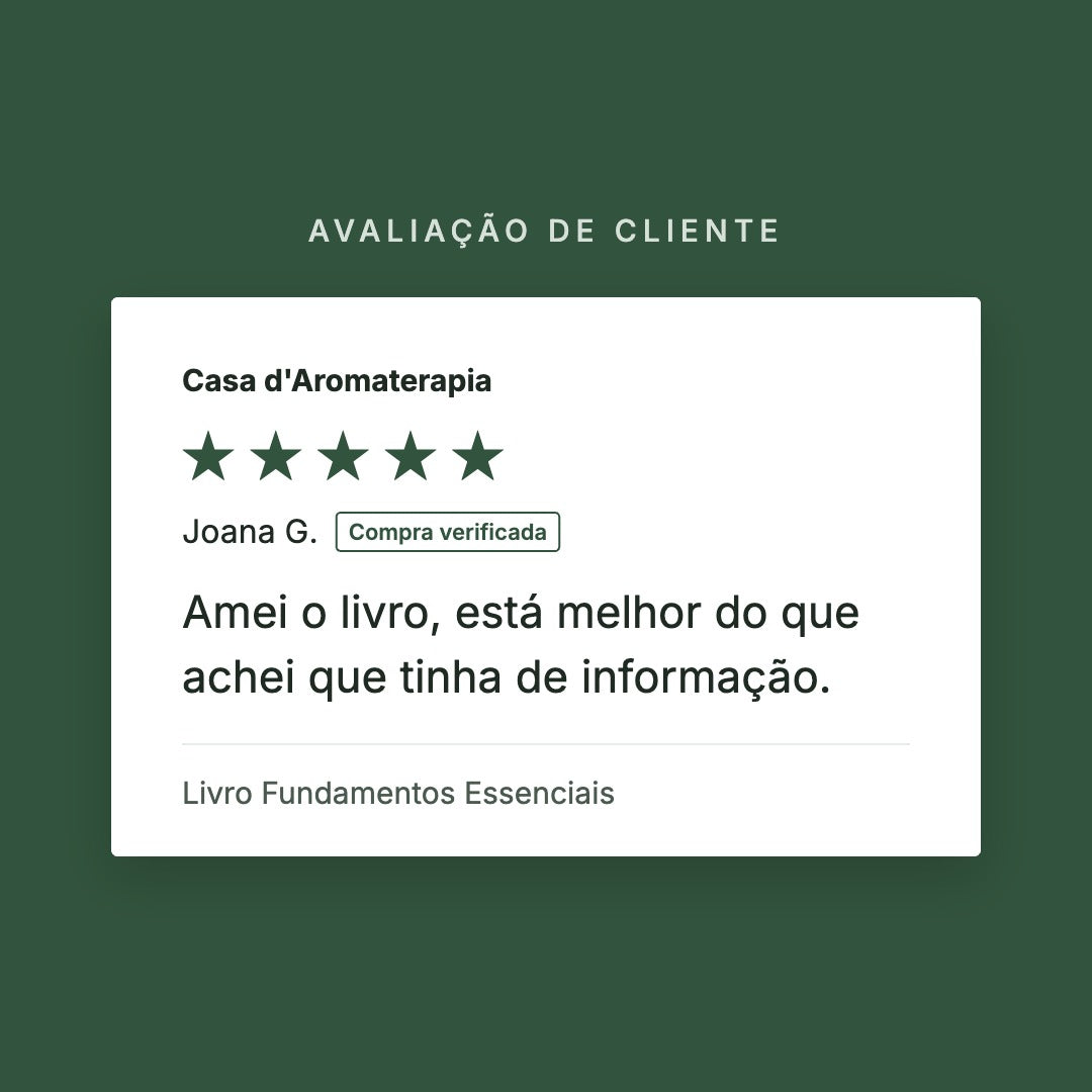 Avaliação de cliente 5 estrelas: Livro Fundamentos Essenciais