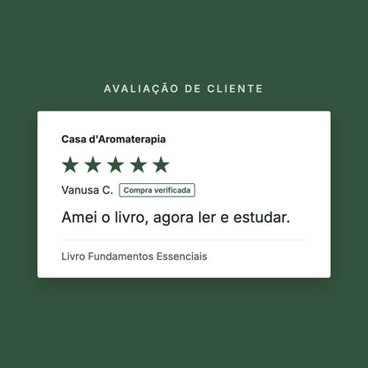 Avaliação de cliente 5 estrelas: Livro Fundamentos Essenciais