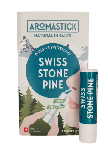 Inalador Nasal AromaStick Swiss Stone Pine - Óleo Essencial Puro