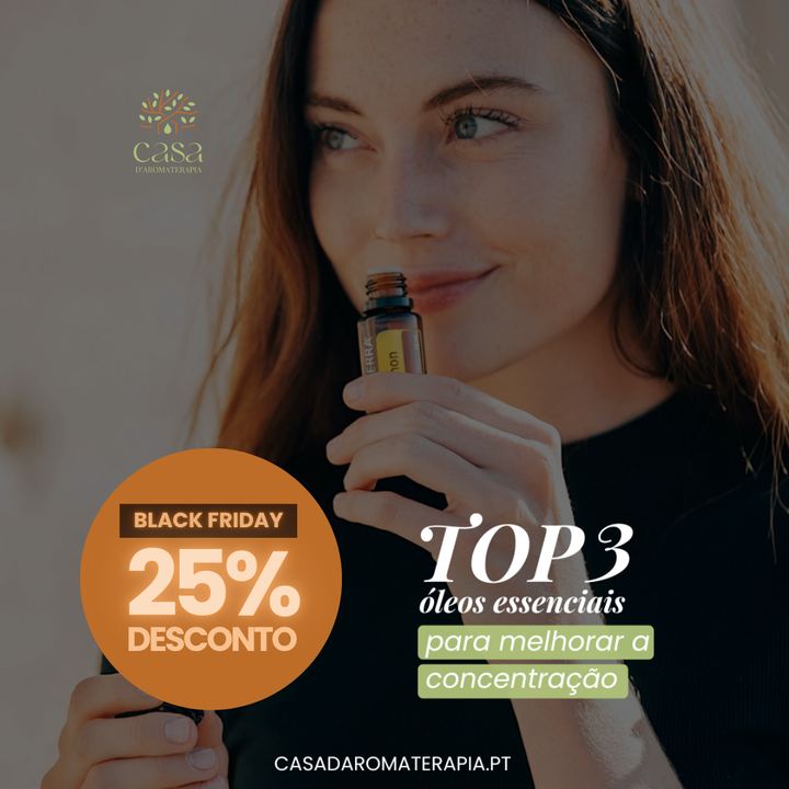 Top 3 Óleos Essenciais para Concentração