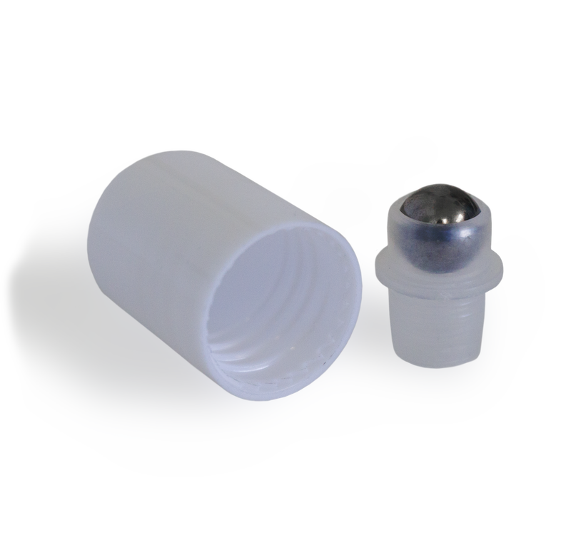 Roll-on adapter for essential oils in stainless steel