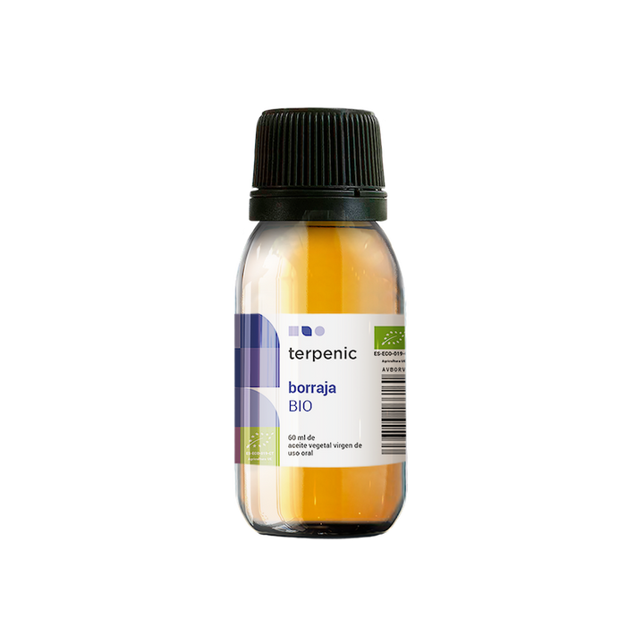 Óleo Vegetal Borragem 60ML BIO Borago officinalis | uso cosmético e oral V