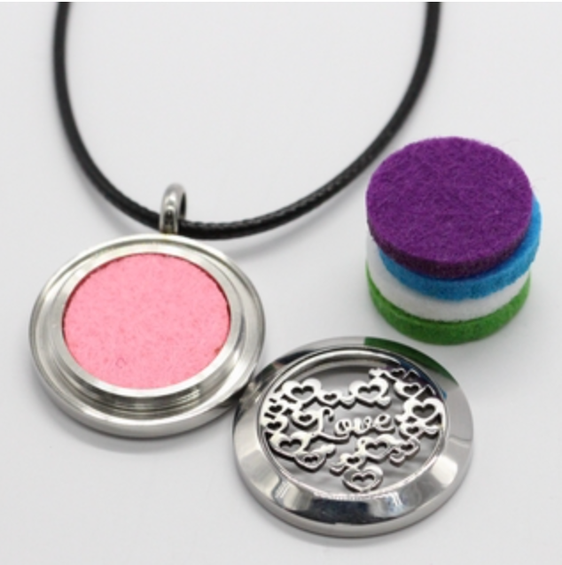 5 colored discs for necklace/bracelet diffuser