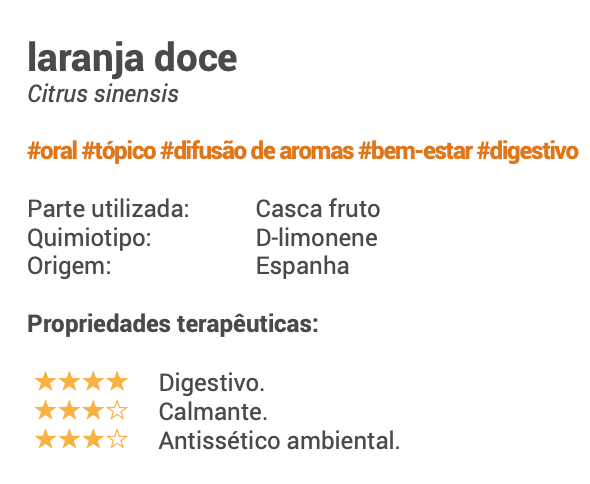 Óleo Essencial Laranja 🌿bio | Citrus sinensis
