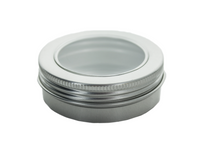 Pot avec fenêtre en acier inoxydable