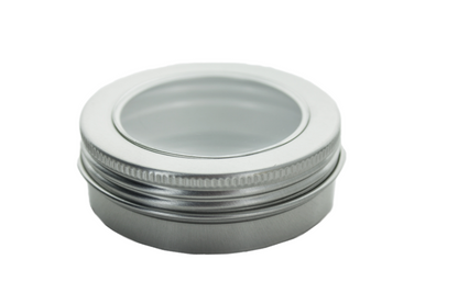 Pot avec fenêtre en acier inoxydable