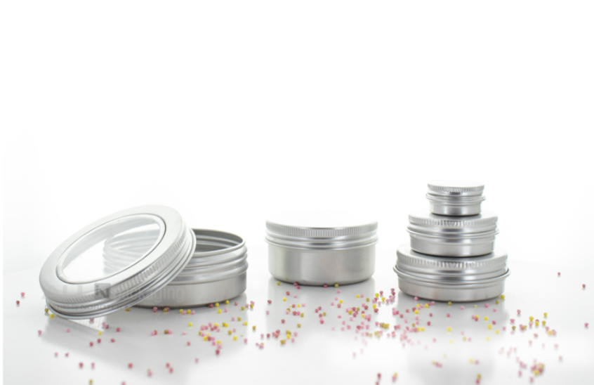 Pot avec fenêtre en acier inoxydable