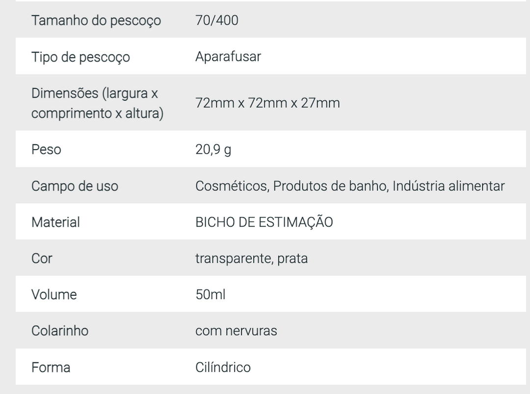 Boião transparente ecológico