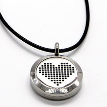 Heart Necklace 25mm (leather thread)
