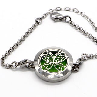 Pulseira Aromática para Óleos Essenciais | Borboleta - 25mm