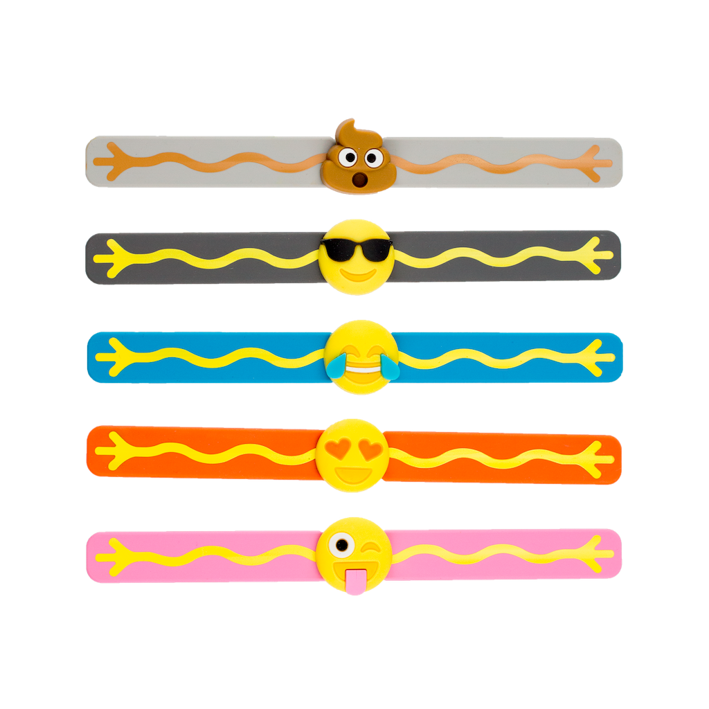 Pulseira repelente natural para crianças | Emojis