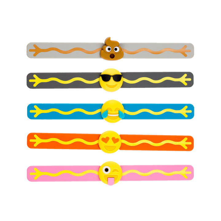 Pulseira repelente natural para crianças | Emojis