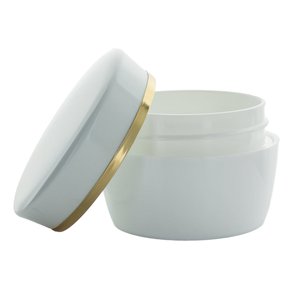 Pot 50ml blanc/or