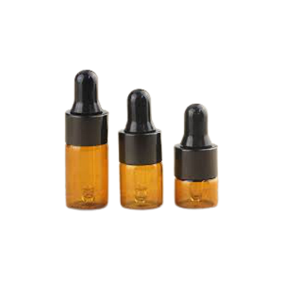 Mini bottle with amber glass pipette (x5)